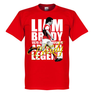 Arsenal T-shirt Legend Liam Brady Legend Röd