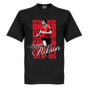 Manchester United T-shirt Legend Robson Legend Svart