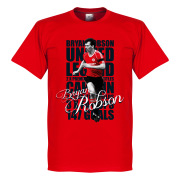 Manchester United T-shirt Legend Robson Legend Röd