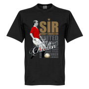Manchester United T-shirt Legend Sir Bobby Charlton Legend Svart