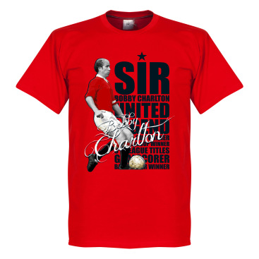 Manchester United T-shirt Legend Sir Bobby Charlton Legend Röd