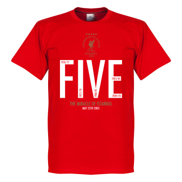 Liverpool T-shirt The Miracle Of Istanbul Steven Gerrard Röd