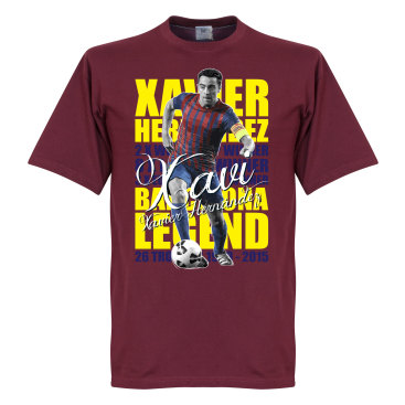 Barcelona T-shirt Legend Xavi Hernandez Legend Xavier Hernandez I Creus Rödbrun