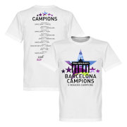 Barcelona T-shirt Winners 2015 5 Star Road To Victory Vit