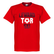 Bayern München T-shirt Lewandtorski Robert Lewandowski Röd