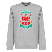 Liverpool Tröja Klopp In The Kop Sweatshirt Grå