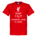 Liverpool T-shirt Keep Calm The Normal One Is Here Röd
