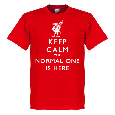 Liverpool T-shirt Keep Calm The Normal One Is Here Röd