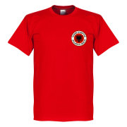 Albanien T-shirt Badge Röd