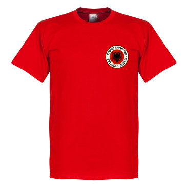 Albanien T-shirt Badge Röd