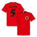 Albanien T-shirt Badge Cana 5 Röd