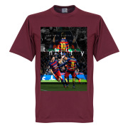 Barcelona T-shirt The Holy Trinity Lionel Messi Rödbrun