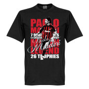 Milan T-shirt Legend Legend Paolo Maldini Svart