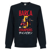 Barcelona Tröja Club World Cup Sweatshirt Mörkblå