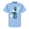 Manchester City T-shirt Ya Ya Kolo Kolo Yaya Toure Ljusblå