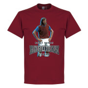 West Ham T-shirt Billy Bonds Hardman Röd