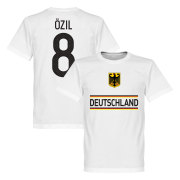 Tyskland T-shirt Özil 8 Team Mesut Ozil Vit