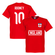 England T-shirt Rooney 10 Team Wayne Rooney Röd