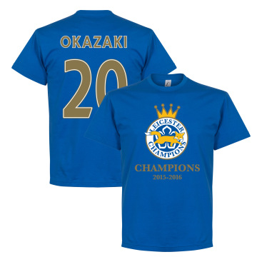 Leicester T-shirt Leicester Champions Okazaki Blå