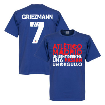 Atletico Madrid T-shirt Atletico Motto Griezmann Antoine Griezmann Blå