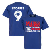 Atletico Madrid T-shirt Atletico Motto Torres Fernando Torres Blå