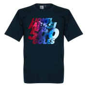 Barcelona T-shirt Messi 500 Career Goal Milestone Lionel Messi Mörkblå