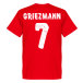Atletico Madrid T-shirt Atletico Team Griezmann Antoine Griezmann Röd