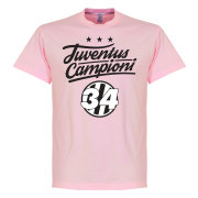 Juventus T-shirt Campioni 34 Crest Rosa