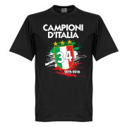Juventus T-shirt Campioni Ditalia 34 Svart