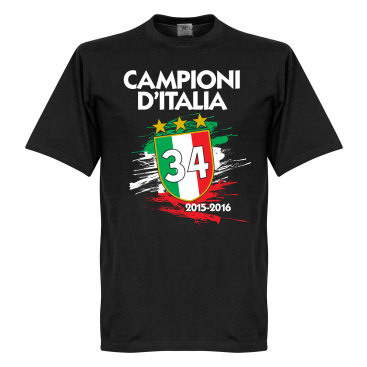 Juventus T-shirt Campioni Ditalia 34 Svart