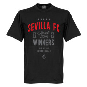 Sevilla T-shirt 2015 2016 Europa League Winners Svart