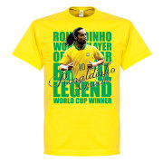 Brasilien T-shirt Legend Ronaldinho Legend Gul