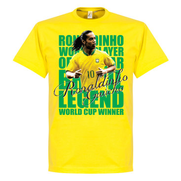 Brasilien T-shirt Legend Ronaldinho Legend Gul