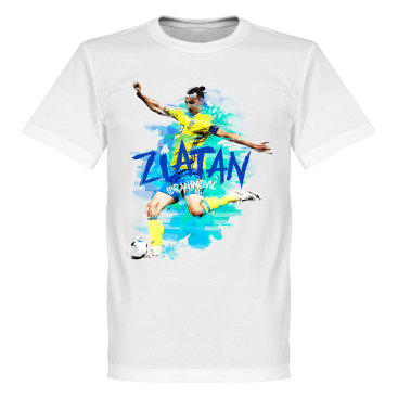 Sverige T-shirt Zlatan Motion Barn Zlatan Ibrahimovic Vit