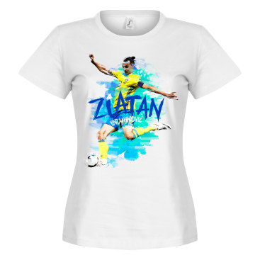 Sverige T-shirt Zlatan Motion Dam Zlatan Ibrahimovic Vit