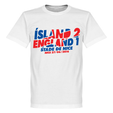 Island T-shirt 2 V England 1 Victory Vit
