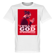 Manchester United T-shirt Zlatan God Of Manchester Barn Zlatan Ibrahimovic Vit