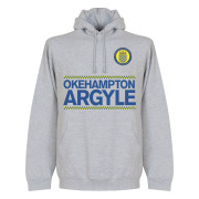 Okehampton Argyle T-shirt Support Team Assist Hoody Grå