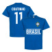 Brasilien T-shirt Coutinho Team Philippe Coutinho Blå