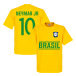 Brasilien T-shirt Jr Team Neymar Gul