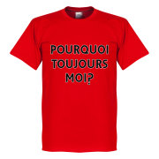 Nice T-shirt Pourquoi Toujours Moi Why Alway Me Mario Balotelli Röd