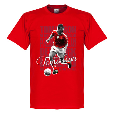 Danmark T-shirt Tomasson Legend Röd