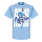 Manchester City T-shirt Legend Sergio Aguero Ljusblå