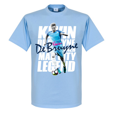 Manchester City T-shirt Kevin De Bruyne Legend Ljusblå