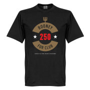 Manchester United T-shirt Rooney 250 Club Goals Wayne Rooney Svart