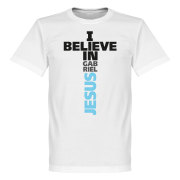 Manchester City T-shirt I Believe In Gabriel Jesus Vit