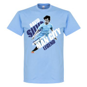 Manchester City T-shirt Silva Man Legend Ljusblå