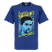 Inter T-shirt Roberto Baggio Portrait Blå