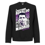 Real Madrid Tröja Ronaldo Madrid Portrait Sweatshirt Cristiano Ronaldo Svart
