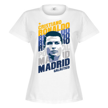 Real Madrid T-shirt Ronaldo Madrid Portrait Dam Cristiano Ronaldo Vit
